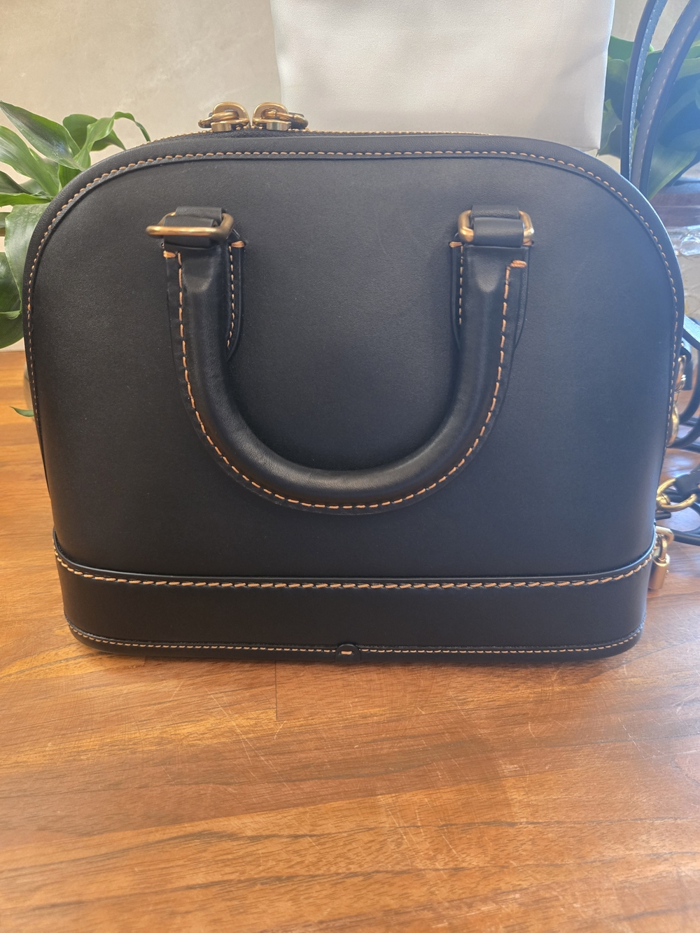 NWT COACH Black Glovetanned Leather 1941 Revel  24 Satchel + Dust Bag Pristine ✨ - Picture 2 of 13
